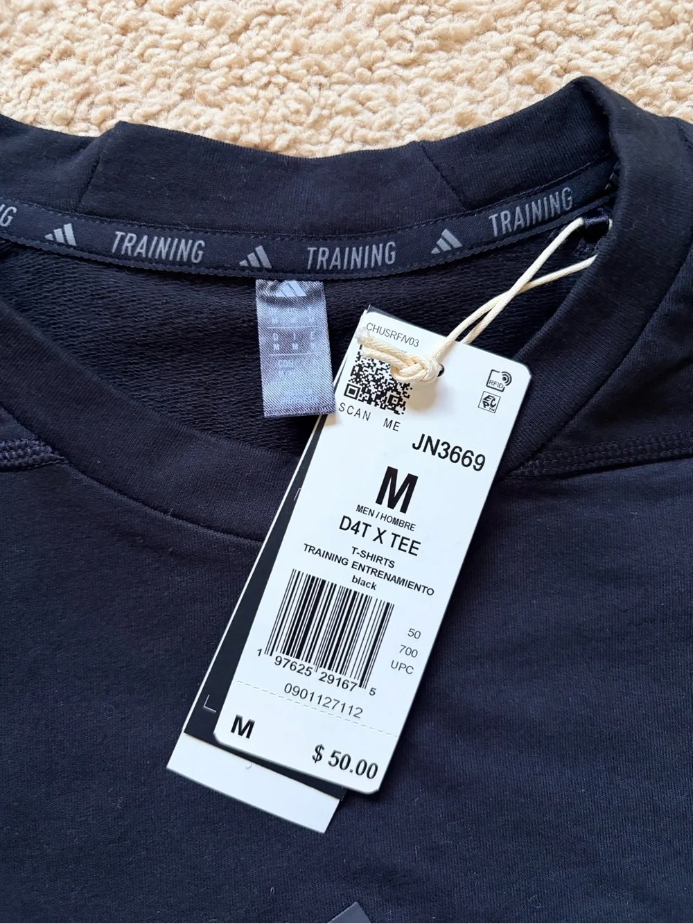 SET/TWO adidas Short Sleeve Training Tees with Logo set of two
